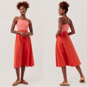 Pact Two Tone Dress in Pink / Red sz Medium